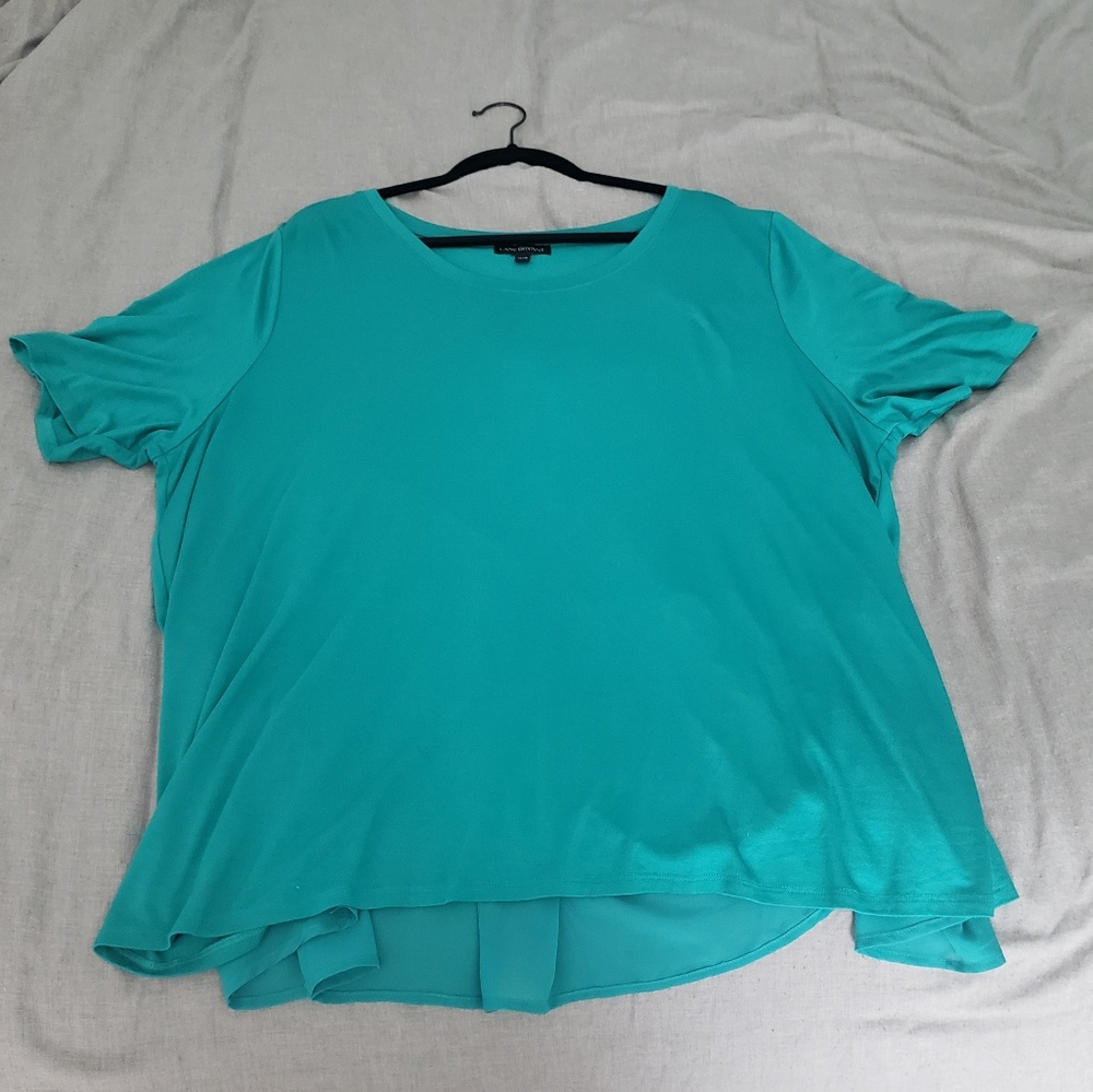 Chiffon split back tee shirt